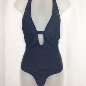 NWT Cupshe One Piece Royal Blue Swimsuit Sz M
